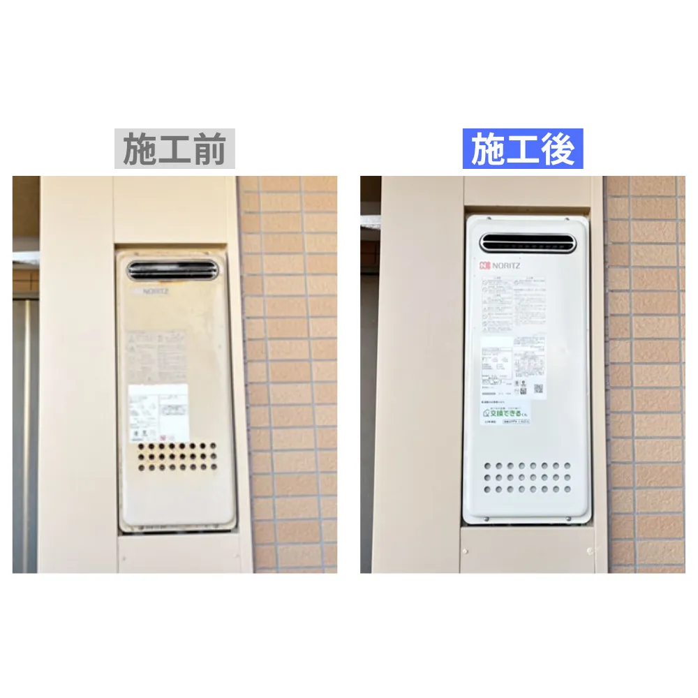 千葉県船橋市|ノーリツ給湯器の施工事例 ノーリツ,千葉県,給湯器(PS設置)