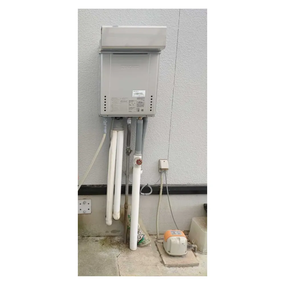 (給湯器/ノーリツ フロ給湯器 [エコジョーズ][屋外壁掛・PS設置型][24号][オート]/GT-C2472SAW BL)【施工担当：川本】