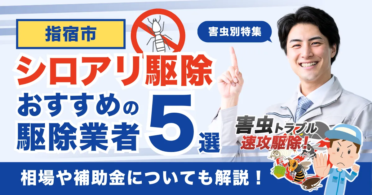 指宿市のシロアリ駆除業者おすすめ5選！相場や補助金についても解説！